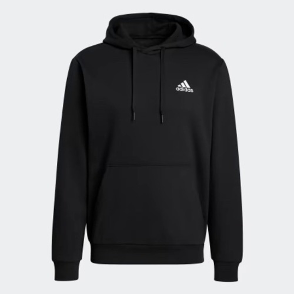 NWT‎ Adidas Essentials Fleece Hoodie Mens S Black Pullover Sweatshirt Soccer